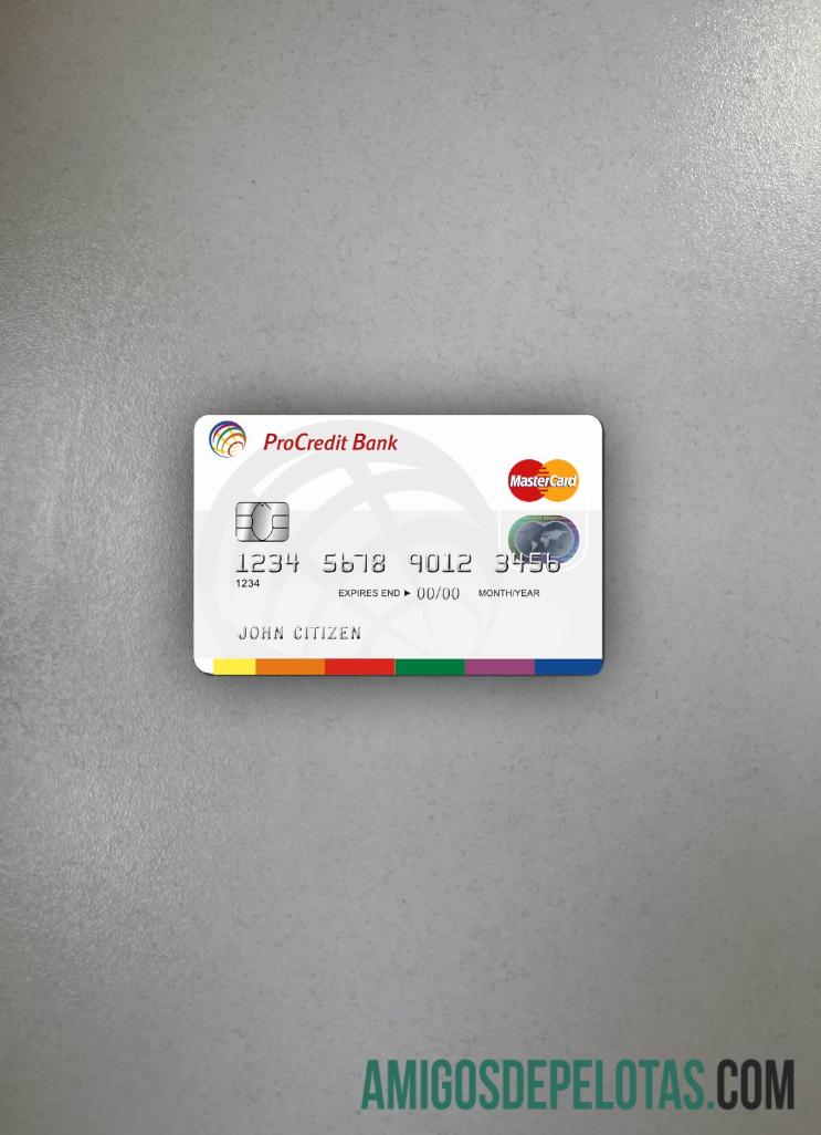 Romênia ProCredit MasterCard Photolook Frente exemplo real